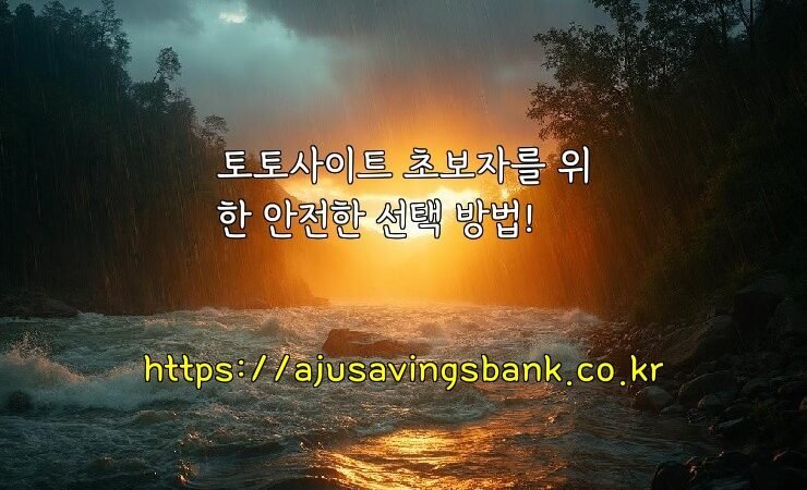 토토사이트 초보자를 위한 안전한 선택 방법!