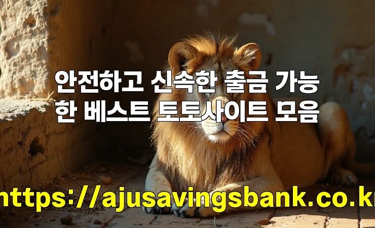 안전하고 신속한 출금 가능한 베스트 토토사이트 모음