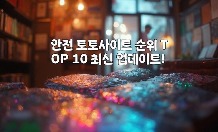 안전 토토사이트 순위 TOP 10 최신 업데이트!