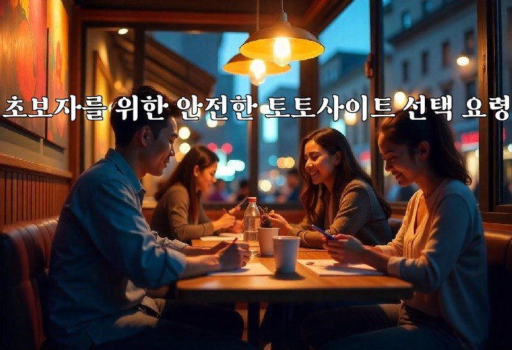 초보자를 위한 안전한 토토사이트 선택 요령