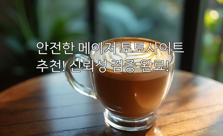 안전한 메이저 토토사이트 추천! 신뢰성 검증 완료!