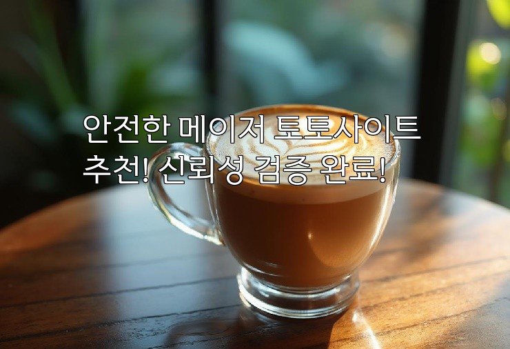 안전한 메이저 토토사이트 추천! 신뢰성 검증 완료!