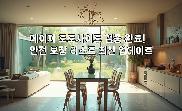 메이저 토토사이트 검증 완료! 안전 보장 리스트 최신 업데이트