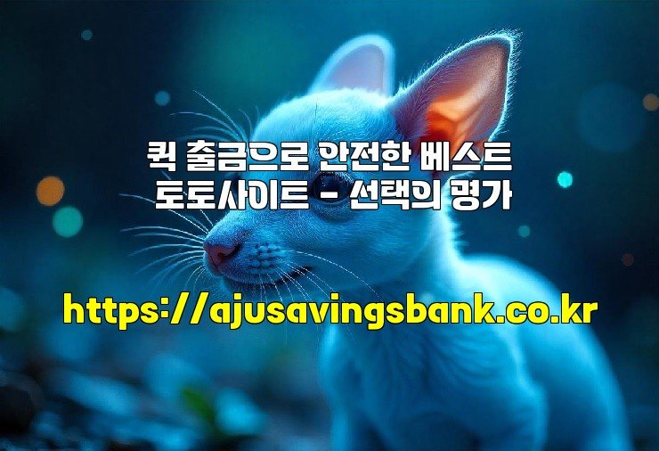 퀵 출금으로 안전한 베스트 토토사이트 - 선택의 명가