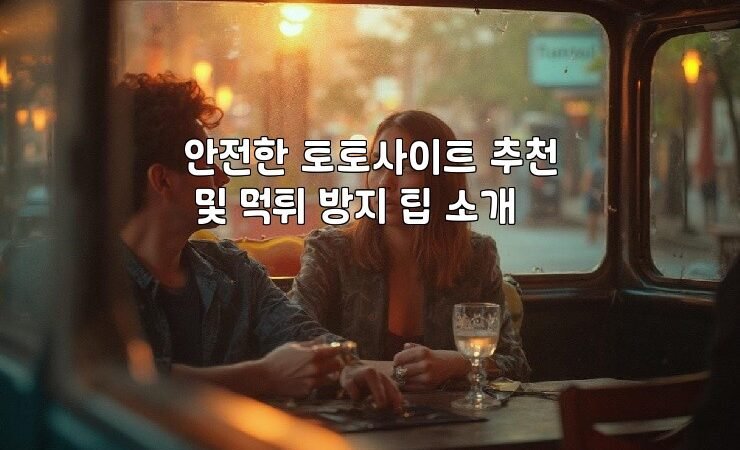 안전한 토토사이트 추천 및 먹튀 방지 팁 소개