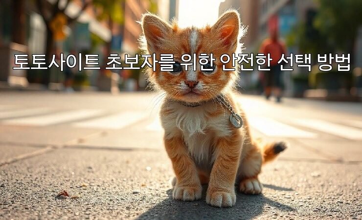 토토사이트 초보자를 위한 안전한 선택 방법