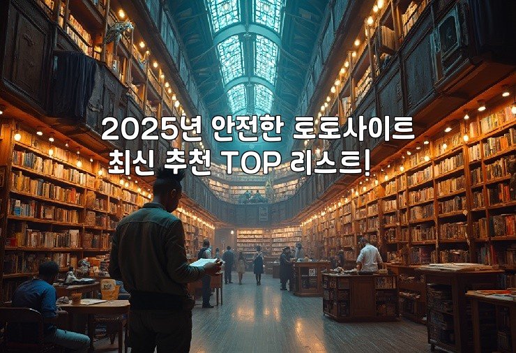 2025년 안전한 토토사이트 최신 추천 TOP 리스트!